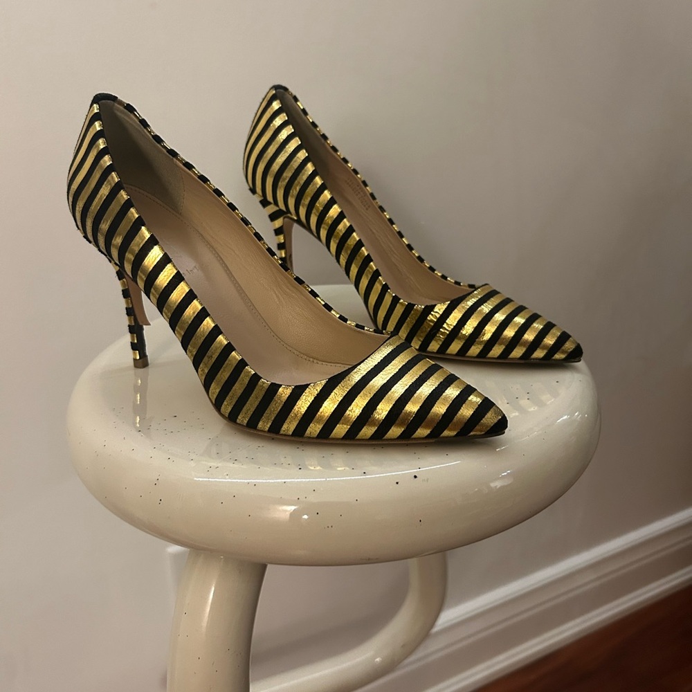 J Crew Stripped Heels